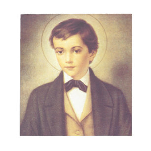 Bloco De Notas Santo Dominic Savio estudante de John Bosco
