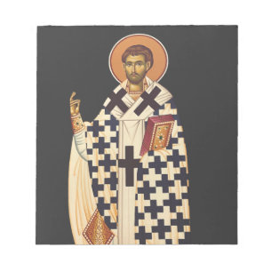 Bloco De Notas Santo Timothy, o primeiro bispo cristão de Ephes