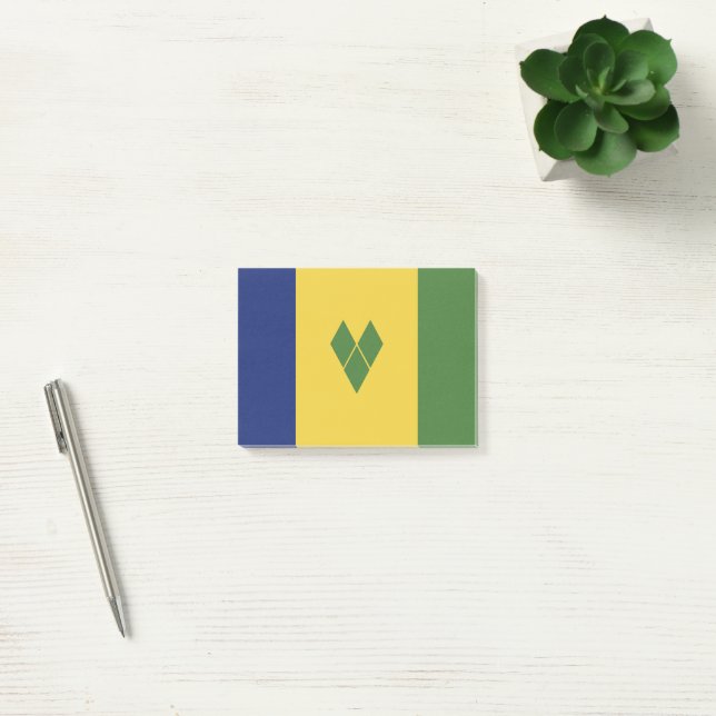 Bloco De Notas Santo Vincent e bandeira das Granadinas (Escritótio)