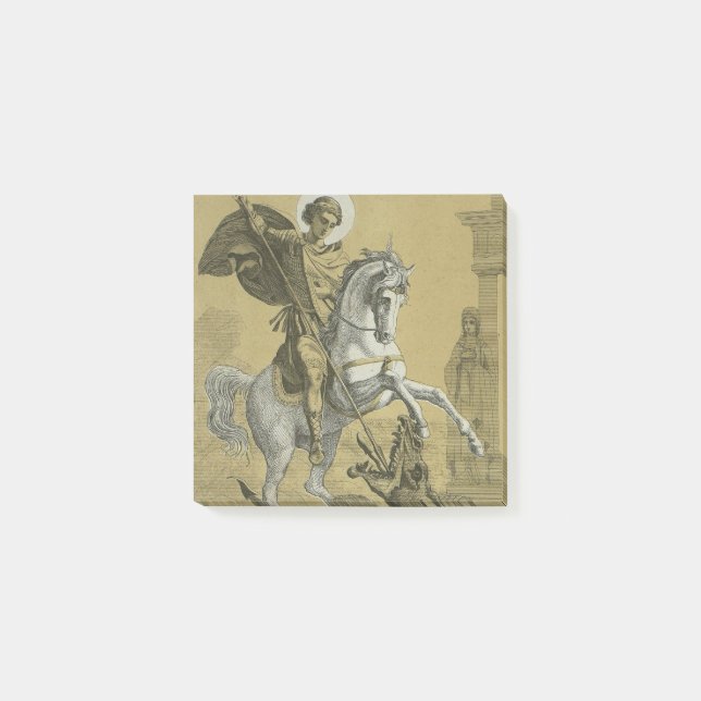 Bloco De Notas São Jorge – Arte Premium "Sunburst Gold" (Frente)