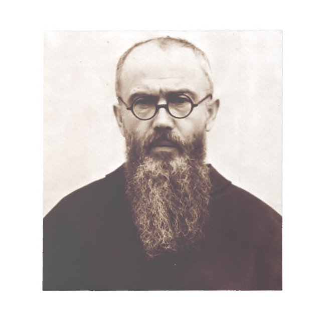 Bloco De Notas São Maximiliano Kolbe padre católico polonês (Frente)