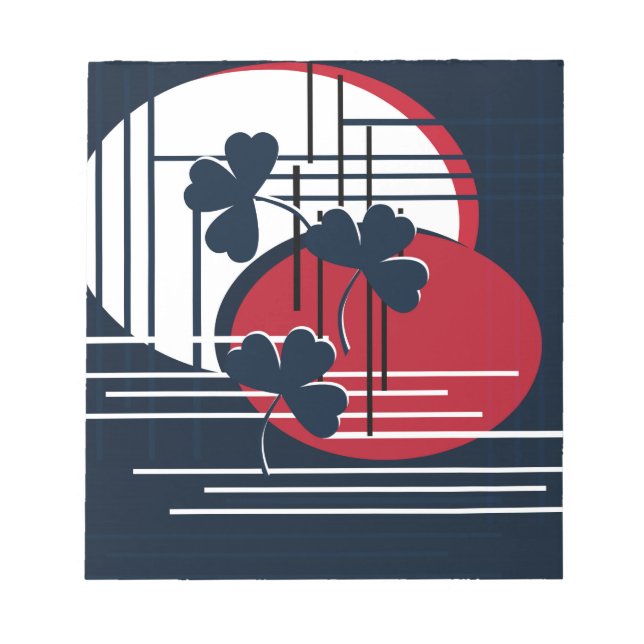 Bloco De Notas São Patrick, abstração (Frente)