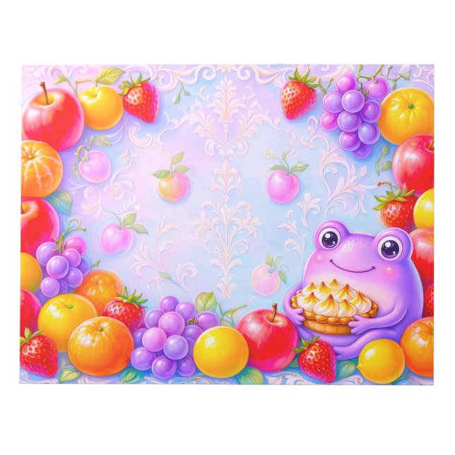 Bloco de Notas Sapo de Limão Meringado Frutado (Frente)