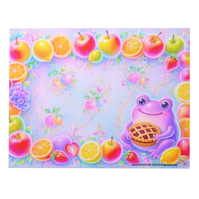 Bloco de Notas Sapo Frutado (Frente)