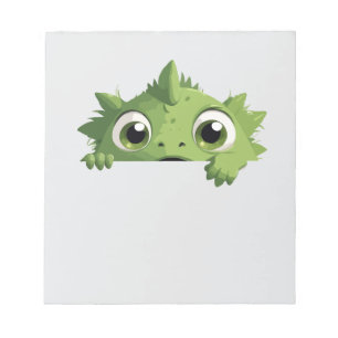 Bloco De Notas Sapo Peeking Bela Cartografia Animal Engraçada Ado