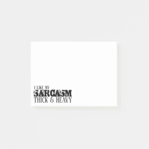 Bloco De Notas Sarcasmo grosso & pesado