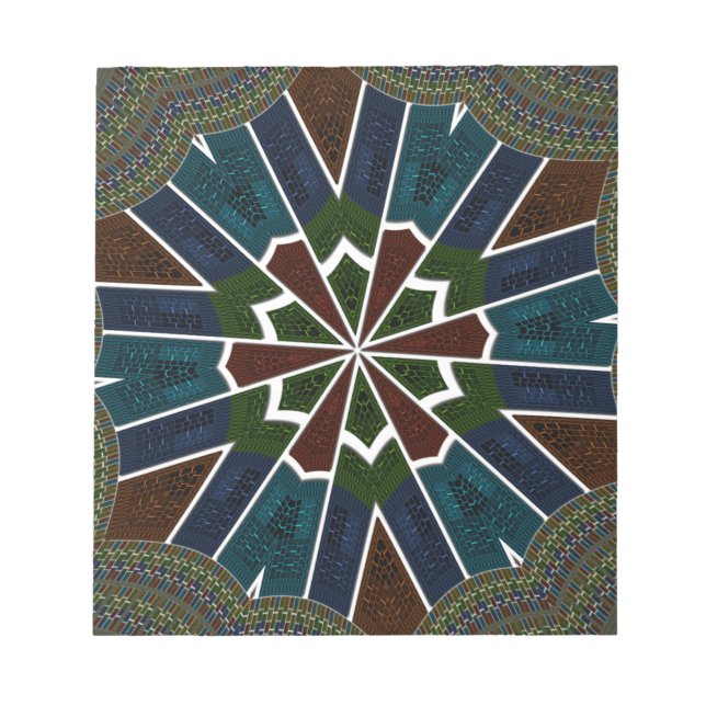 Bloco De Notas Sari inspirou Design com detalhes de insinuação (Frente)