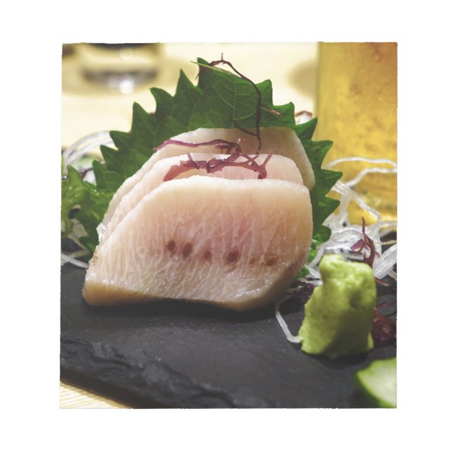 Bloco De Notas Sashimi Mekajiki Espadim Wasabi Cru Fresco (Frente)