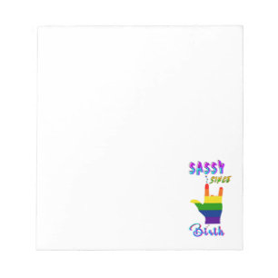 Bloco De Notas Sassy Desde o Nascimento
