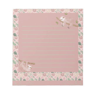 Bloco De Notas Sassy Sloth