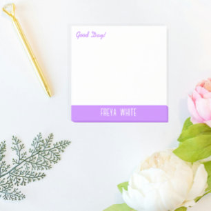 Bloco De Notas Saudação de Bom Dia