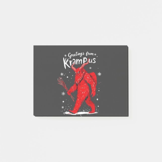 Bloco De Notas Saudação do Krampus Natal  (Frente)