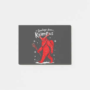 Bloco De Notas Saudações do Natal de Krampus Xmas