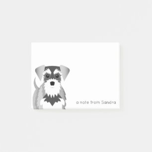 Bloco De Notas Schnauzer diminuto bonito