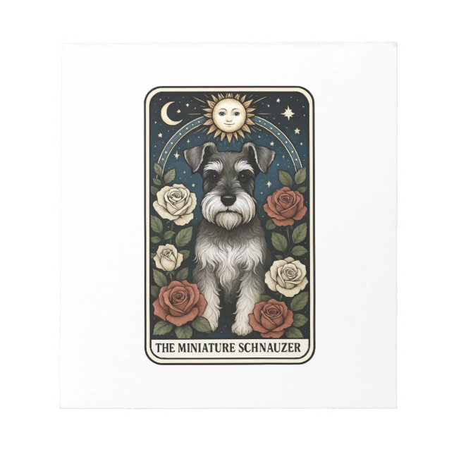 Bloco De Notas Schnauzer Miniatura (Frente)