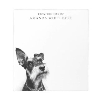 Bloco De Notas Schnauzer Personalizado