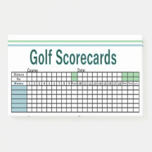 Scorecards de Golf