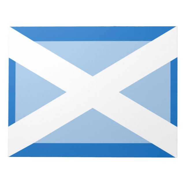 Bloco De Notas Scottish Cross Scotland Colors (Frente)