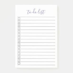 Bloco De Notas Script de manuscrito da lista Todo Elegante de Na
