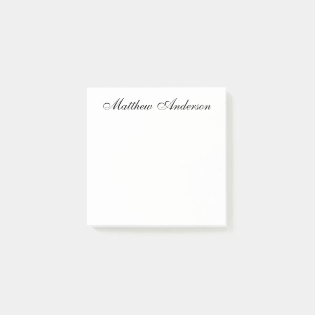 Bloco De Notas Script Elegante (Frente)