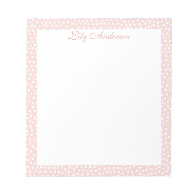 Bloco De Notas Script Mini pintou Salmão (Frente)