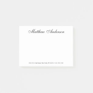 Bloco De Notas Script monograma