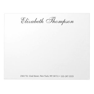 Bloco De Notas Script Monogramado