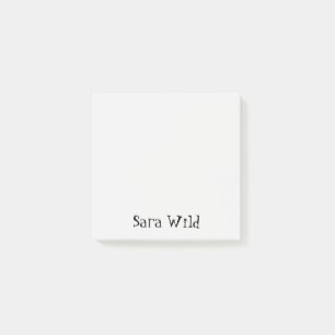 Bloco De Notas Script preto minimalista do Alabaster Professional