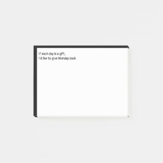 Bloco De Notas Se cada dia é um presente, gostaria de devolver a 