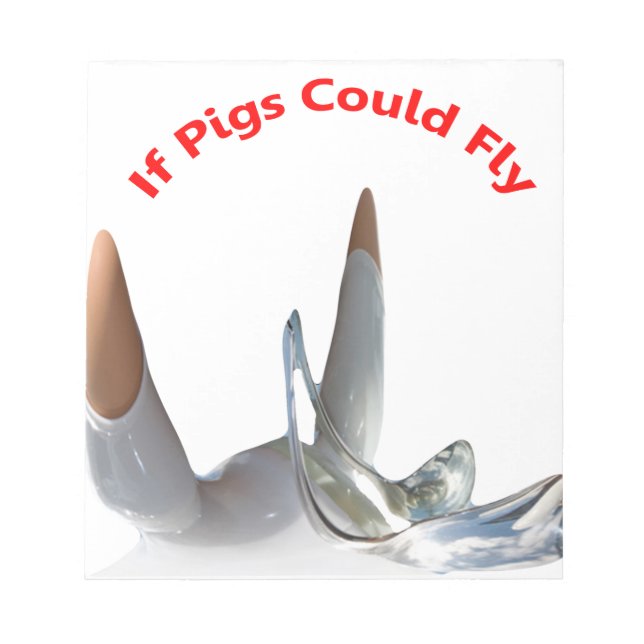 Bloco De Notas Se Os Suínos Puderem Voar (Frente)