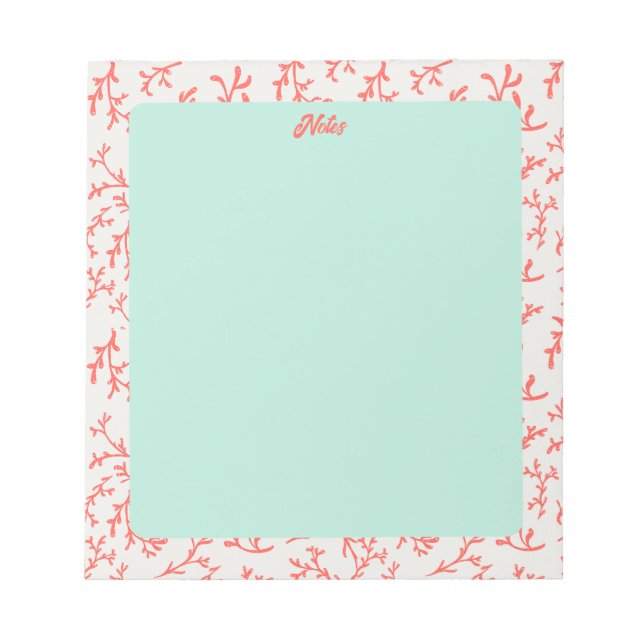 Bloco De Notas Sea Coral Notepad (Frente)