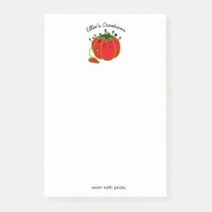 Bloco De Notas Seamstress Red Pin Cushion Seamstress