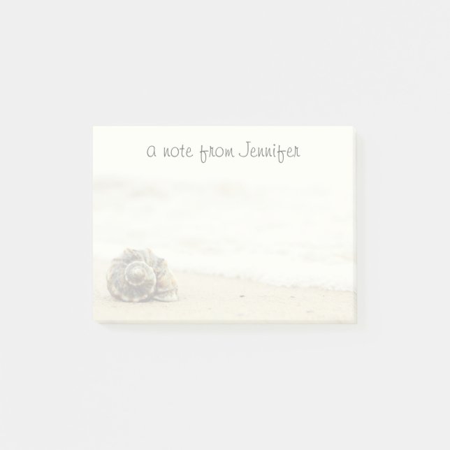 Bloco De Notas Seashell apenas na praia (Frente)