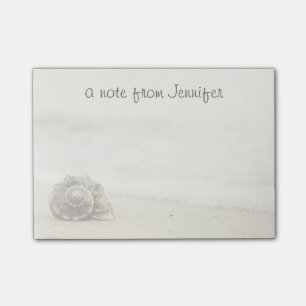 Bloco De Notas Seashell apenas na praia