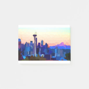 Bloco De Notas Seattle Washington Skyline