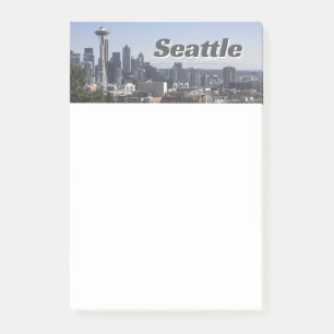 Bloco De Notas Seattle Washington Skyline Photo