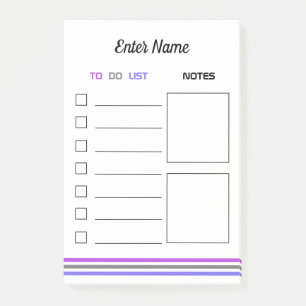Bloco De Notas Seção Personalizar Notas de Posto para Fazer Lis