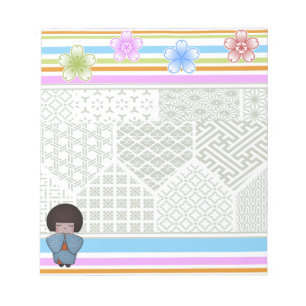 Bloco De Notas seigai do kokeshi