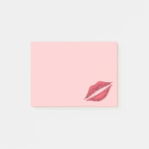 Bloco De Notas Selado com um Posto Beijo