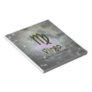 Bloco De Notas Selecionar Cor Virgo Zodiac - Sinal Astrológico