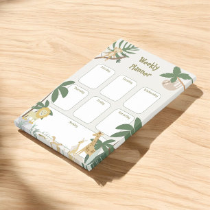 Bloco De Notas Selgle Animal Weekly Planner