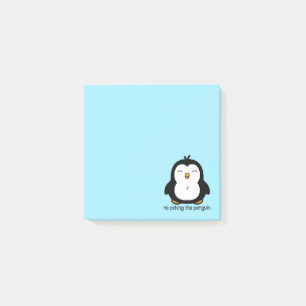 Bloco De Notas Sem Apontar O Pinguim Azul