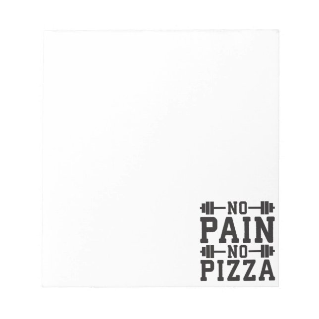 Bloco De Notas Sem Dor, Sem Pizza - Carboidratos - Novidade Engra (Frente)