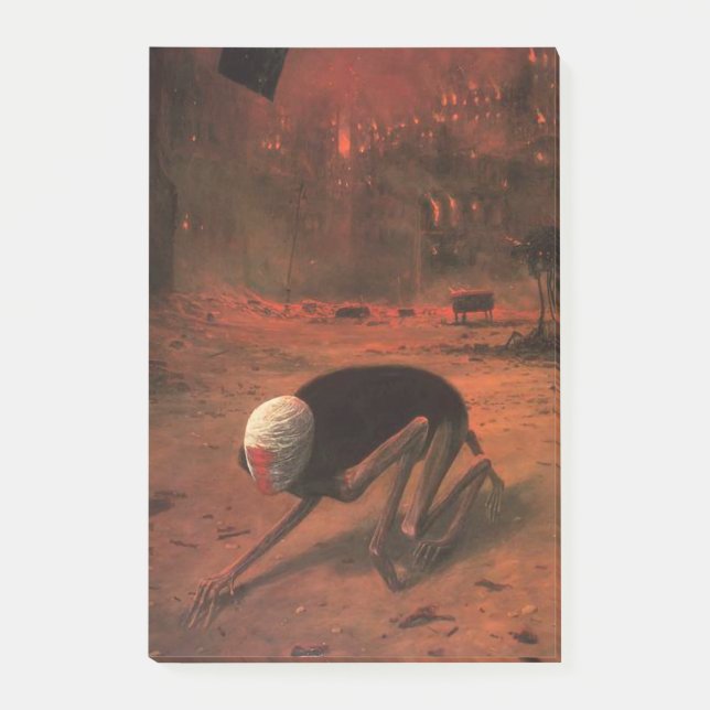 Bloco De Notas Sem título (A Criatura) por Zdzislaw Beksinski (Frente)