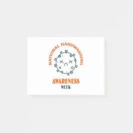 Bloco De Notas Semana Nacional de Sensibilização para a Lavagem d