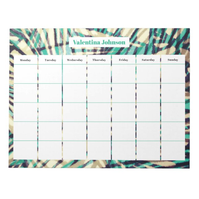 Bloco De Notas Semanal da Família (Frente)