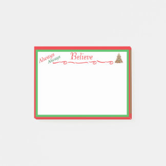 Bloco De Notas Sempre Sempre Acredite Personalizado Natal 3m