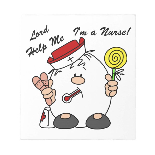 Bloco De Notas Senhor me ajude, sou enfermeira (Frente)