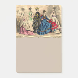 Bloco De Notas Senhoras Vitorianas Fashionáveis