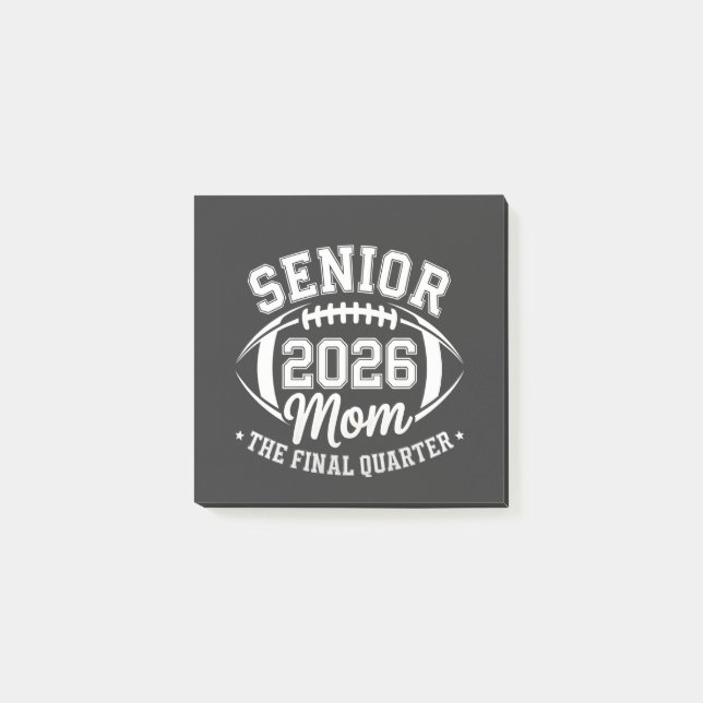 Bloco De Notas Senior 2026 Mom The Final Quarter (Frente)